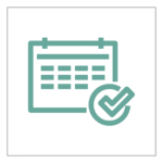 Pantry shopping adds convenience icon with a calendar and checkmark.